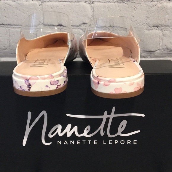 Nanette Lepore “Faith” floral sling back flats sz7 | New in Box - Picture 6 of 7